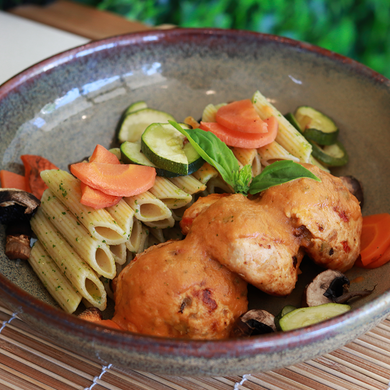 Almôndegas de Frango e Legumes