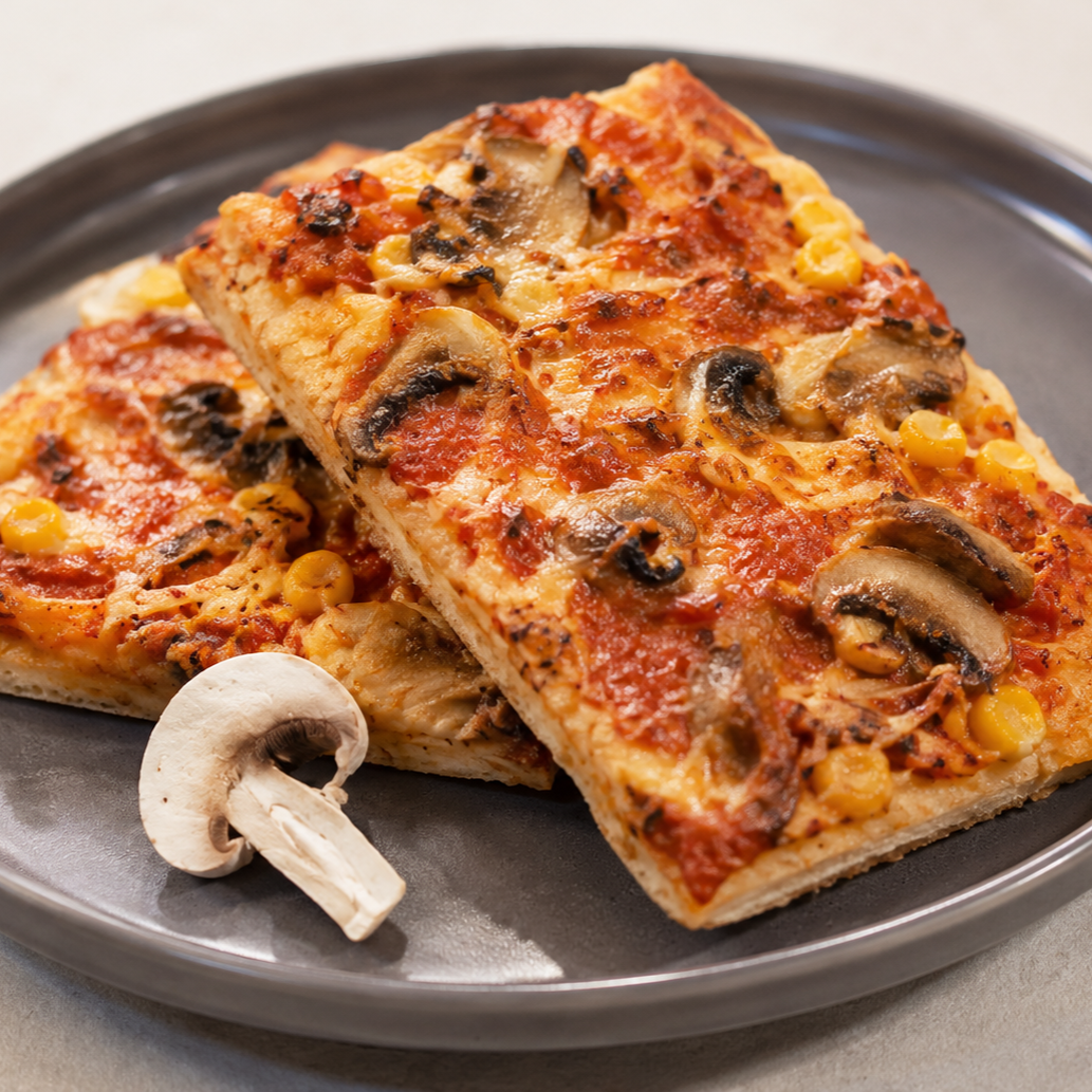 Pizza de Atum e Cogumelos