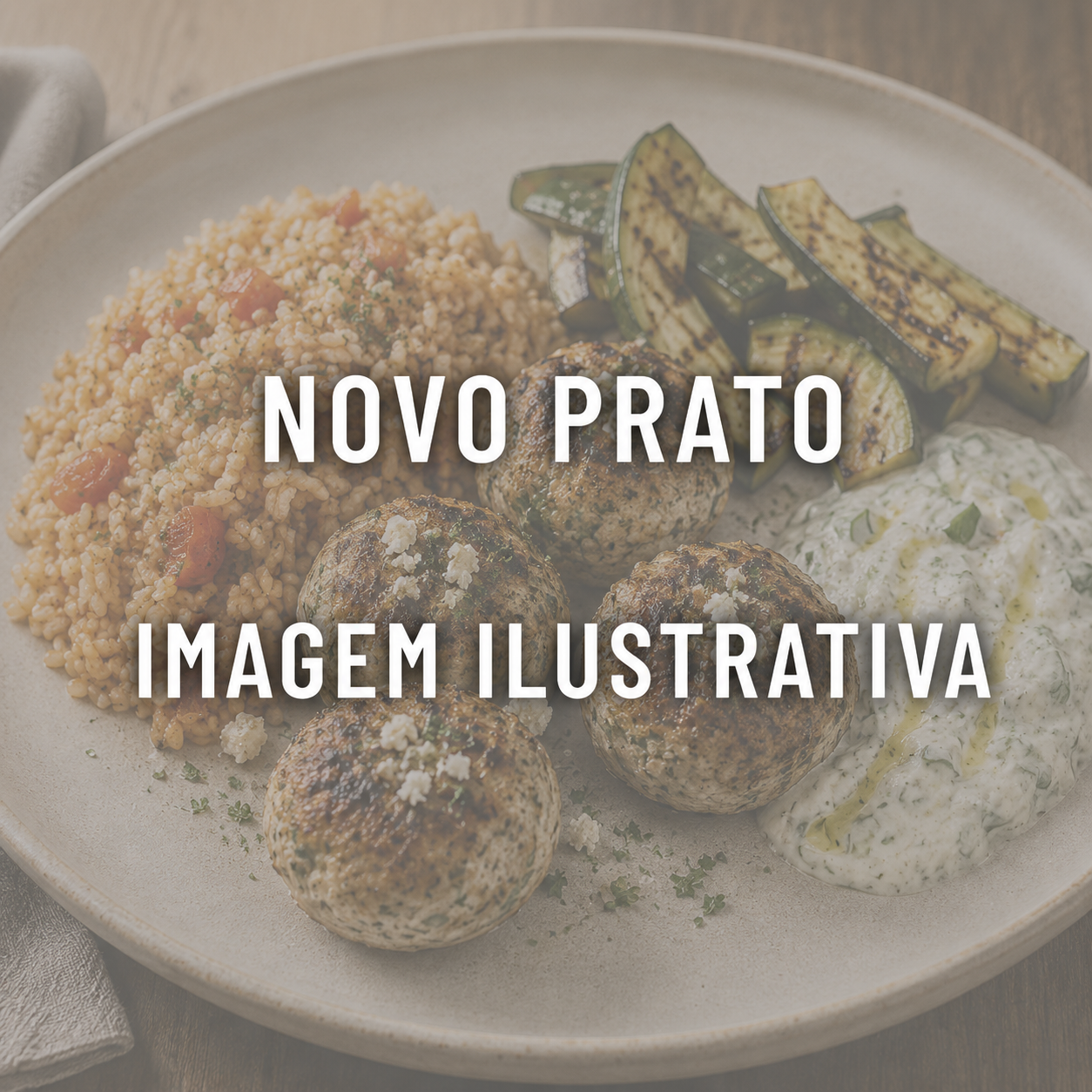 Hambúrguer de atum e azeitona com molho de limão queimado e ervas