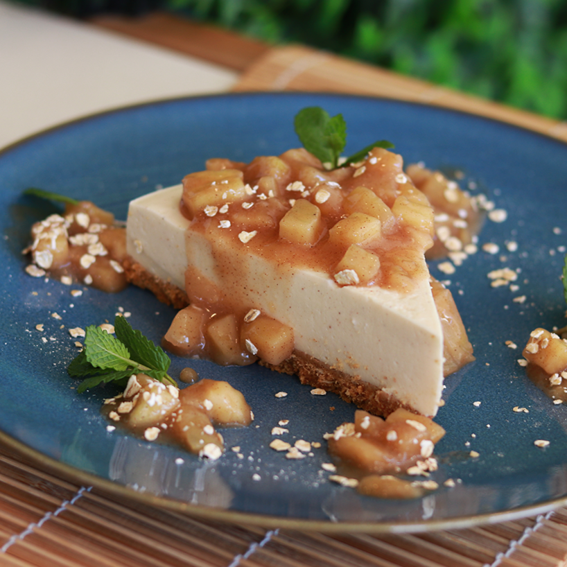 Cheesecake de Maçã e Canela