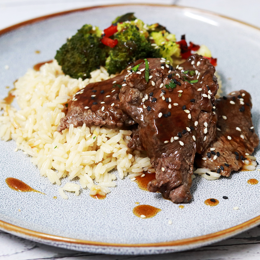 Chop Suey de Novilho com molho de ostra