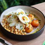 Lombo de Bacalhau com salada de grão de bico