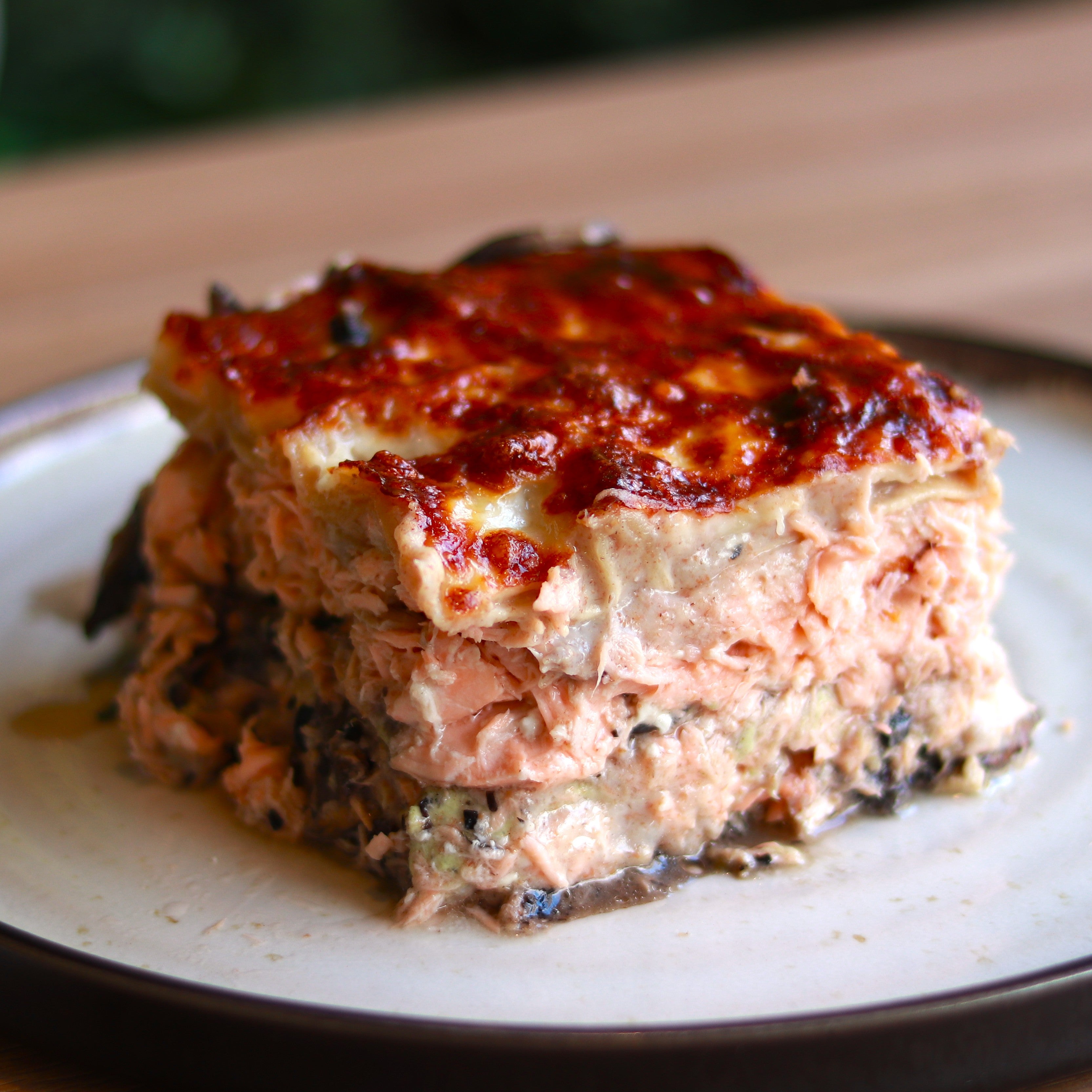 Lasaña Integral de Salmón