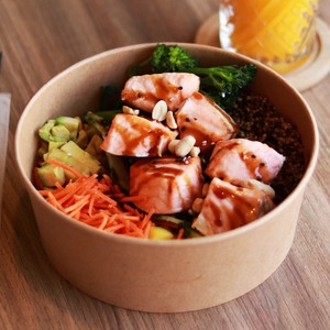 Poke Bowl Salmão com molho teriyaki
