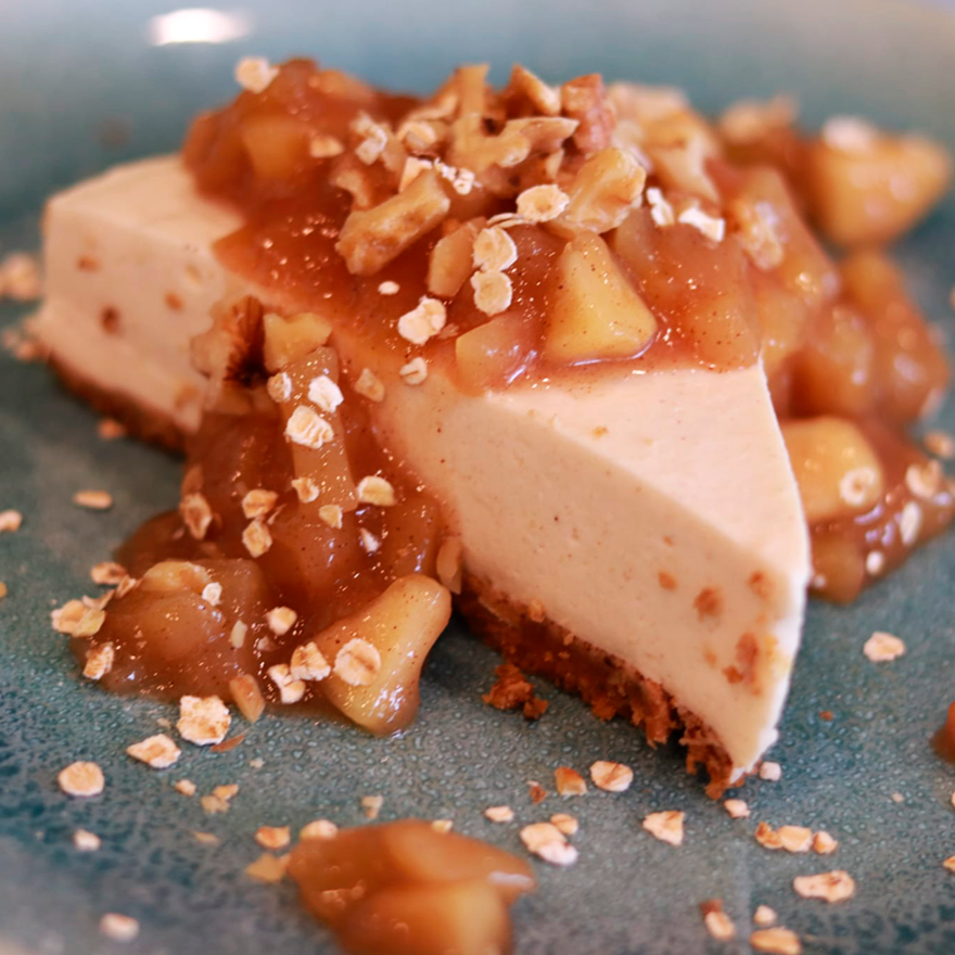 Cheesecake de Maçã e Canela