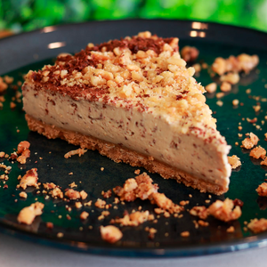Cheesecake de Manteiga de Amendoim com chocolate negro