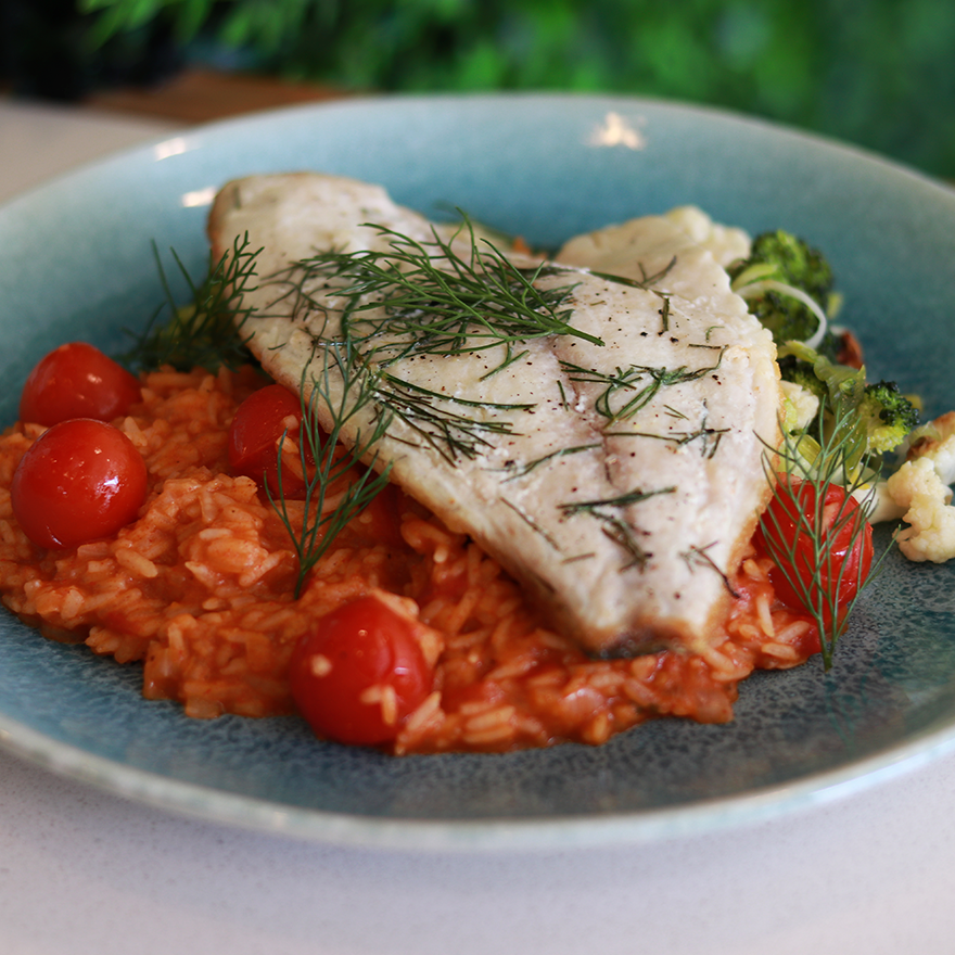 Filete de Dourada com arroz cremoso