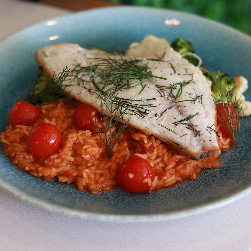 Filete de Dourada com arroz cremoso