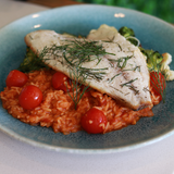 Filete de Dourada com arroz cremoso