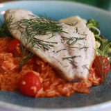 Filete de Dourada com arroz cremoso