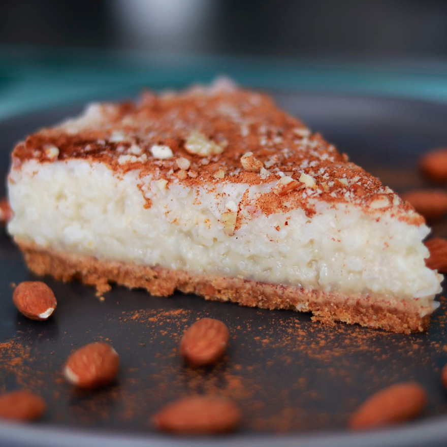 Tarte Vegan de Arroz Doce