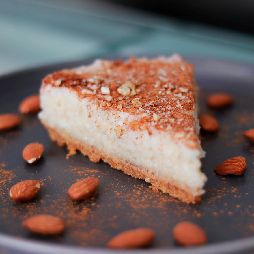 Tarte Vegan de Arroz Doce